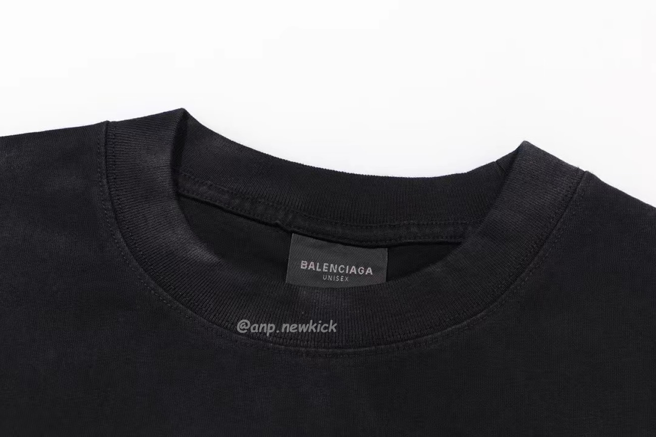 Balenciaga Fw23 Letter Logo Printing Short Sleeve T Shirt (5) - www.newkick.vip